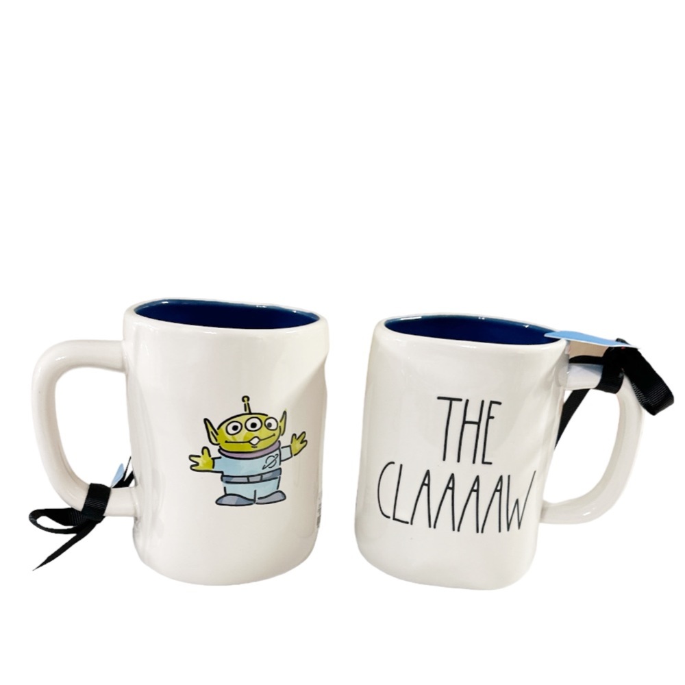 NEW Rae Dunn/Pixar THE CLAAAAW Toy Story Alien Double Sided Mug